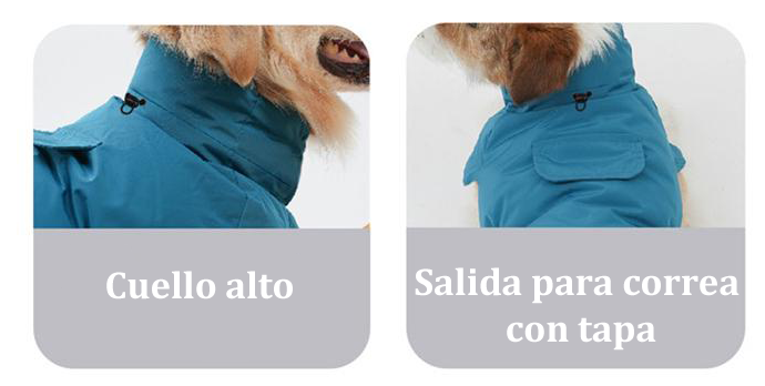 Chaleco Impermeable con forro para perros