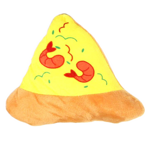 Juguete Peluche Chirriante Pizza 17cm.